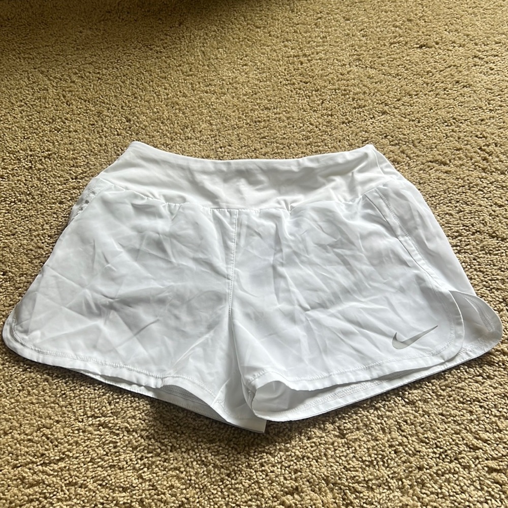 Nike White Womens Dri-Fit Shorts Size Small